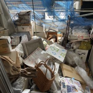 福岡県久留米市でベランダがゴミ溜めになり片付け